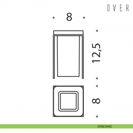 Porta bicchiere da appoggio Colombo Design Over 2