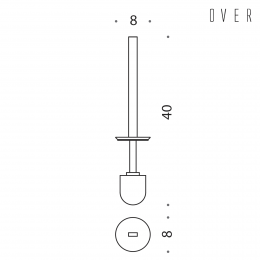 Manico con ciuffo Colombo Design Over B7058