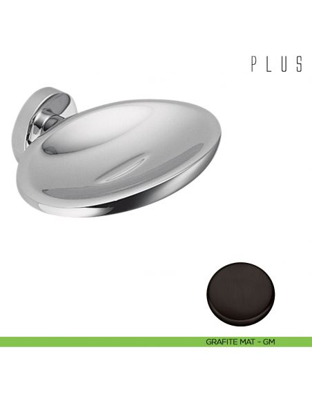 Porta sapone inamovibile Colombo Design Plus grafite mat