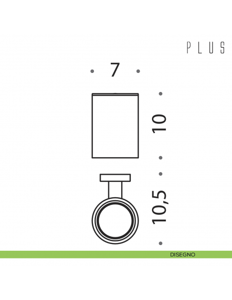 Porta bicchiere inamovibile Colombo Design Plus disegno