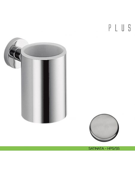 Porta bicchiere inamovibile Colombo Design Plus zirconium stainless steel HPS