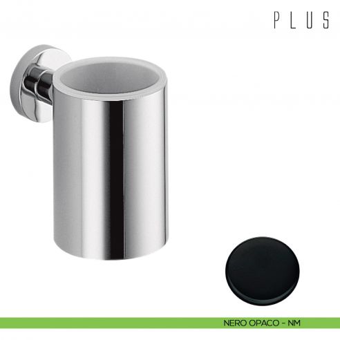 Porta bicchiere inamovibile Colombo Design Plus nero opaco