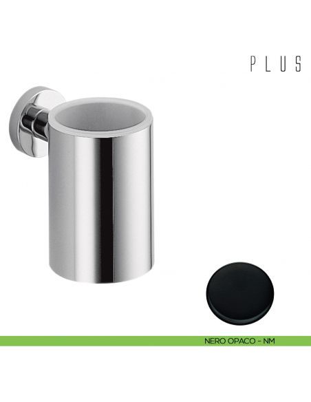 Porta bicchiere inamovibile Colombo Design Plus nero opaco