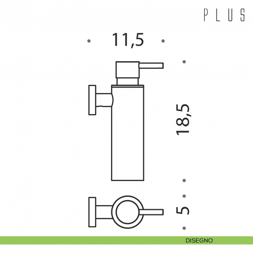 Spandisapone a muro Colombo Design Plus disegno