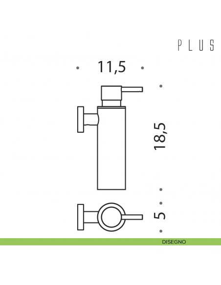 Spandisapone a muro Colombo Design Plus disegno