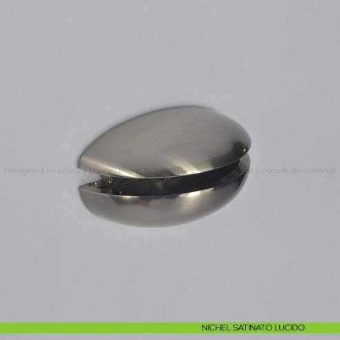 Reggimensola per vetro Confalonieri MS01425 nichel satinato lucido