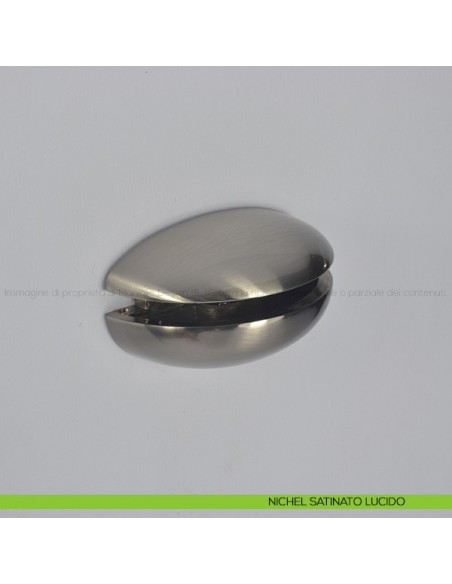 Reggimensola per vetro Confalonieri MS01425 nichel satinato lucido