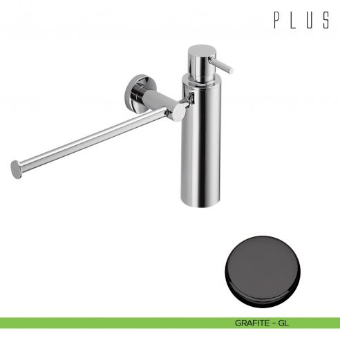 Spandisapone e porta salvietta per bidet Colombo Design Plus GRAFITE