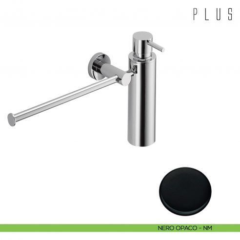 Spandisapone e porta salvietta per bidet Colombo Design Plus nero opaco