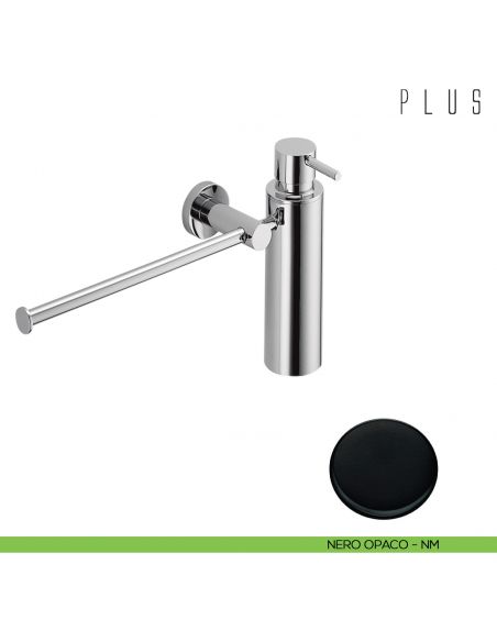 Spandisapone e porta salvietta per bidet Colombo Design Plus nero opaco