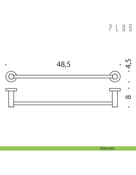 Porta salvietta Colombo Design Plus 48,5 cm disegno