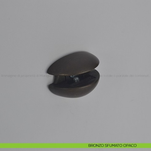 Reggimensola per vetro Confalonieri MS01424 bronzo sfumato opaco