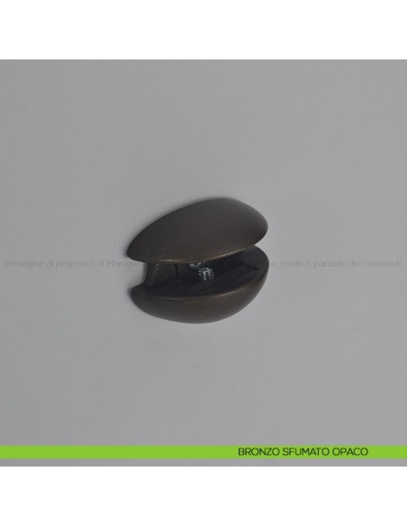 Reggimensola per vetro Confalonieri MS01424 bronzo sfumato opaco