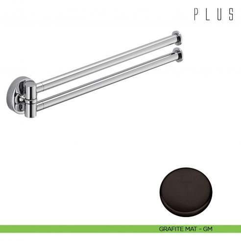 Porta salvietta doppio a snodo Colombo Design Plus GRAFITE MAT