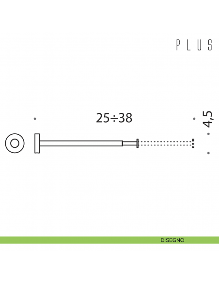 Porta salvietta estensibile Colombo Design Plus disegno