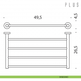 Rack porta salvietta Colombo Design Plus 2