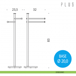 Piantana porta salvietta Colombo Design Plus 2