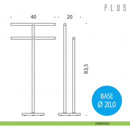 Piantana porta salvietta Colombo Design Plus 2