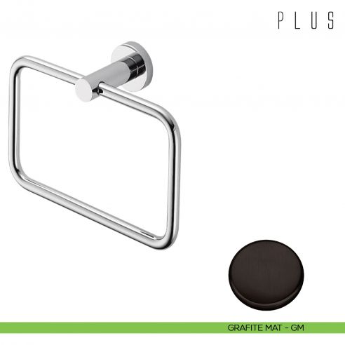 Porta salvietta ad anello Colombo Design Plus grafite mat