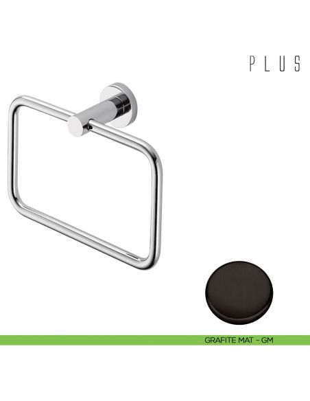 Porta salvietta ad anello Colombo Design Plus grafite mat