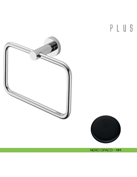 Porta salvietta ad anello Colombo Design Plus nero opaco