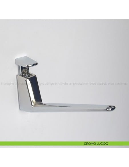 Reggimensola per vetro e legno Confalonieri MS01433 cromo lucido
