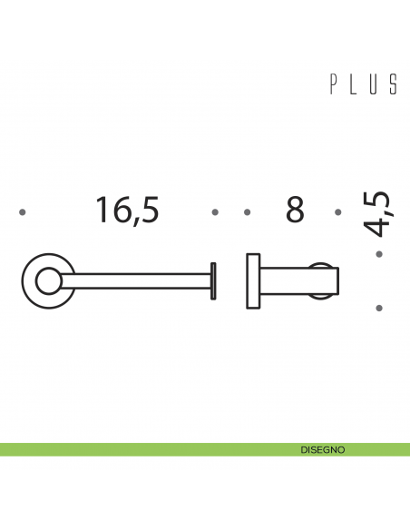 Porta rotolo Colombo Design Plus disegno