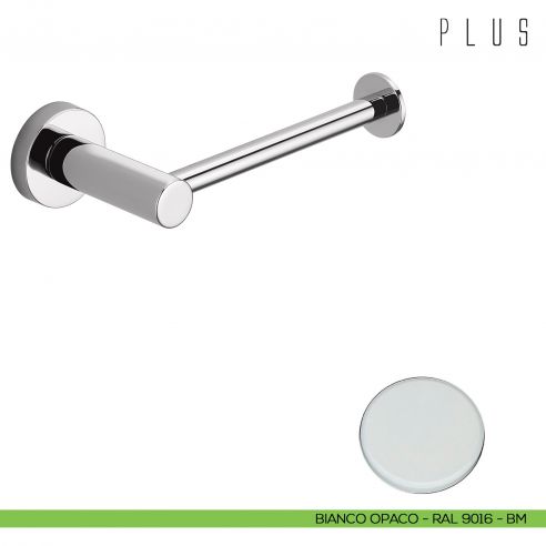 Porta rotolo Colombo Design Plus bianco opaco