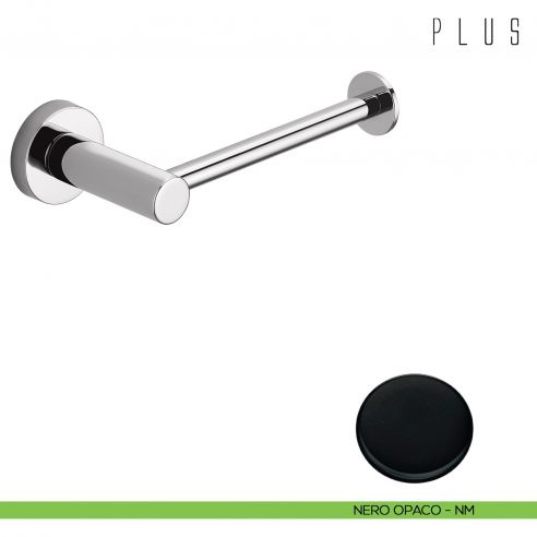 Porta rotolo Colombo Design Plus nero opaco