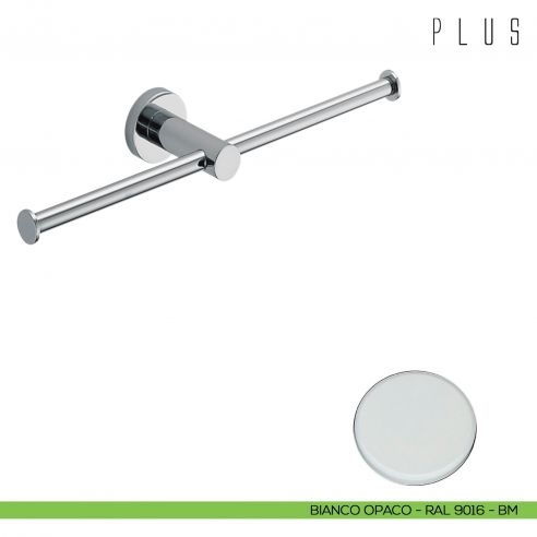 Porta rotolo doppio Colombo Design Plus BIANCOPACO