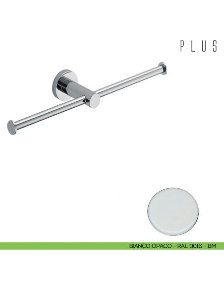 Porta rotolo doppio Colombo Design Plus BIANCOPACO
