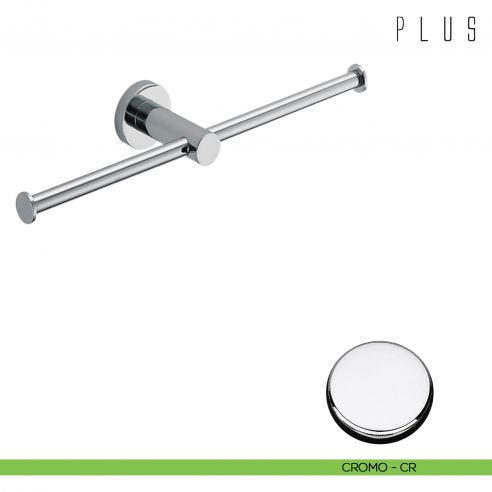 Porta rotolo doppio Colombo Design Plus CROMO