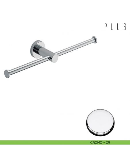 Porta rotolo doppio Colombo Design Plus CROMO