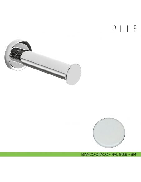 Porta rotolo Colombo Design Plus W4992 bianco opaco