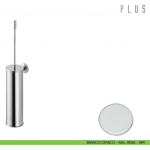 Porta scopino a muro Colombo Design Plus bianco opaco