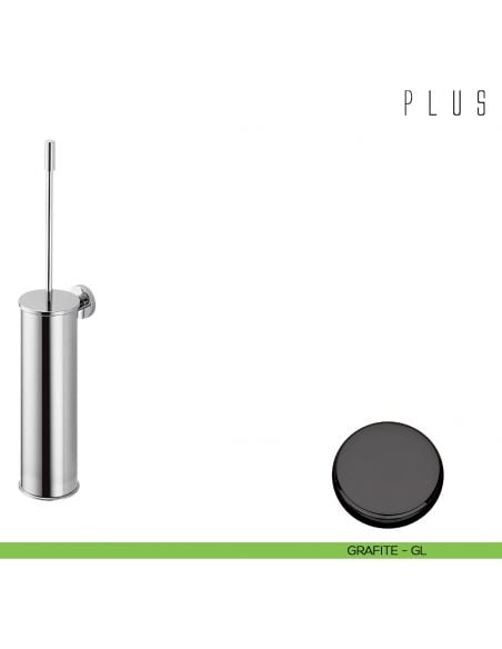 Porta scopino a muro Colombo Design Plus GRAFITE