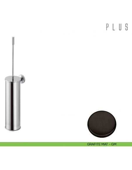 Porta scopino a muro Colombo Design Plus GRAFITE MAT