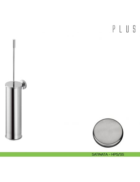 Porta scopino a muro Colombo Design Plus zirconium stainless steel HPS