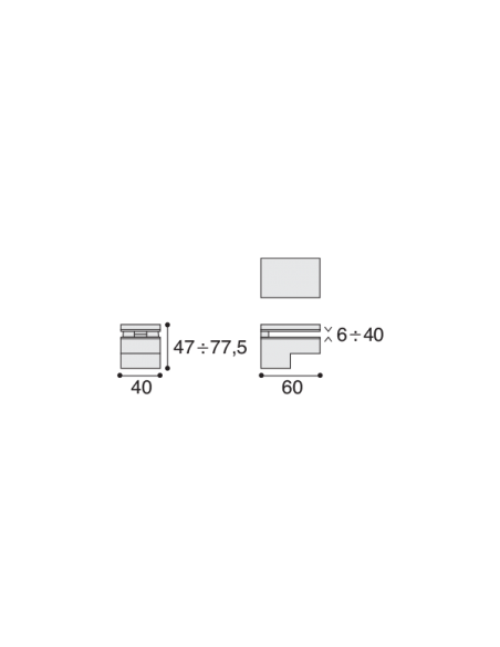 Reggimensola per vetro Confalonieri MS01437 disegno