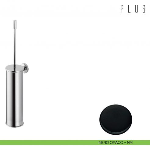 Porta scopino a muro Colombo Design Plus nero opaco