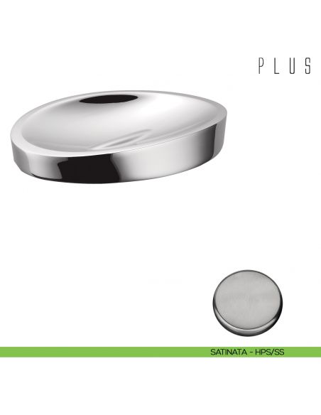 Porta sapone da appoggio Colombo Design Plus zirconium stainless steel HPS
