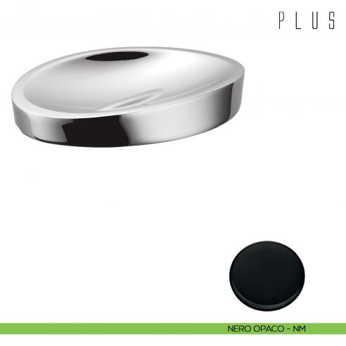Porta sapone da appoggio Colombo Design Plus nero opaco