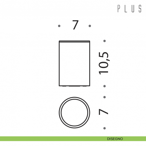 Porta bicchiere da appoggio Colombo Design Plus disegno