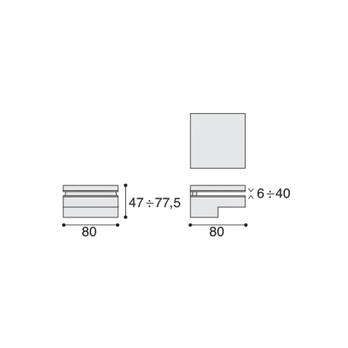 Reggimensola per vetro Confalonieri MS01436 disegno
