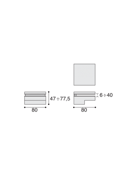 Reggimensola per vetro Confalonieri MS01436 disegno