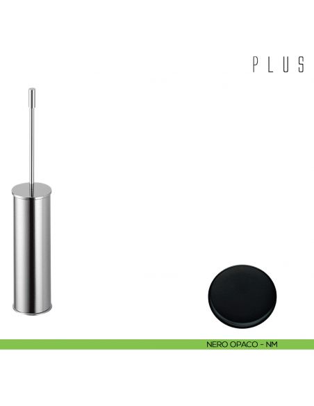 Porta scopino da appoggio Colombo Design Plus nero opaco