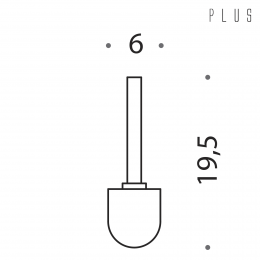 Ciuffo in setola con prolunga Colombo Design Plus B9757