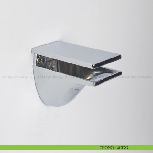 Reggimensola per vetro e legno Lorenzo Invernizzi LI01550 cromo lucido