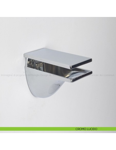 Reggimensola per vetro e legno Lorenzo Invernizzi LI01550 cromo lucido