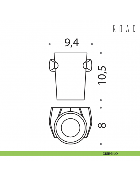 Porta bicchiere Colombo Design Road B8002 disegno